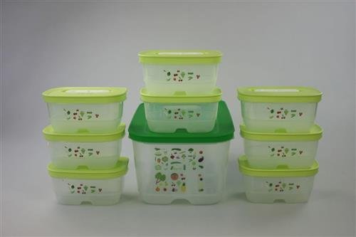 TUPPERWARE Boîte VentilOfrais 4,4 L vert foncé + 1,8 L vert AVEC CADEAU