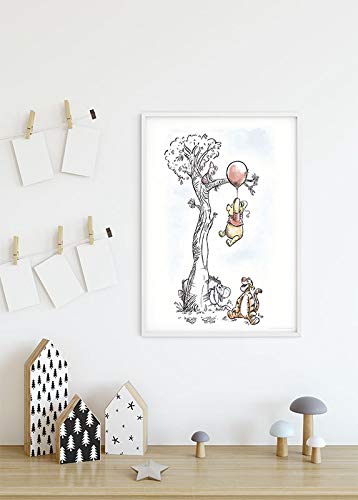Komar Disney Wall Picture Winnie the Pooh Hang On Children's Room, Baby Room, Decoration, Art Print, Size 30 x 40 cm (Width x Height), Without Frame, WB059-30 x 40 cm, Colourful - Image 9