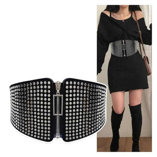 Wide Elastic Corset Belt Female Waist Plus Size Stretch Cummerbunds for Women Waistband for decoration2