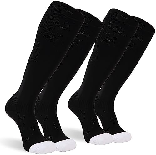 Sunew Soccer Baseball Socks, 2/3 Pack Multi-Sport Athletic Softball Football Volleyball Socks for Youth Adult 4 Size