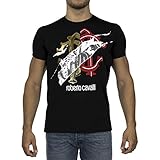 cavalli shirts online Marke: Roberto Cavalli ROBERTO CAVALLI Herren T-Shirt Baumwolle Logo Graphic Schwarz - Schwarz - Mittel