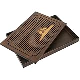 Ufine 15.7 Inch Bamboo Gongfu Tea Tray Large Tea Table Box with Water Storage Chinese Kung Fu Tea Serving Tray