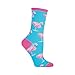 Socksmith Ladies Flamingo Sock,Sky Blue,One Size