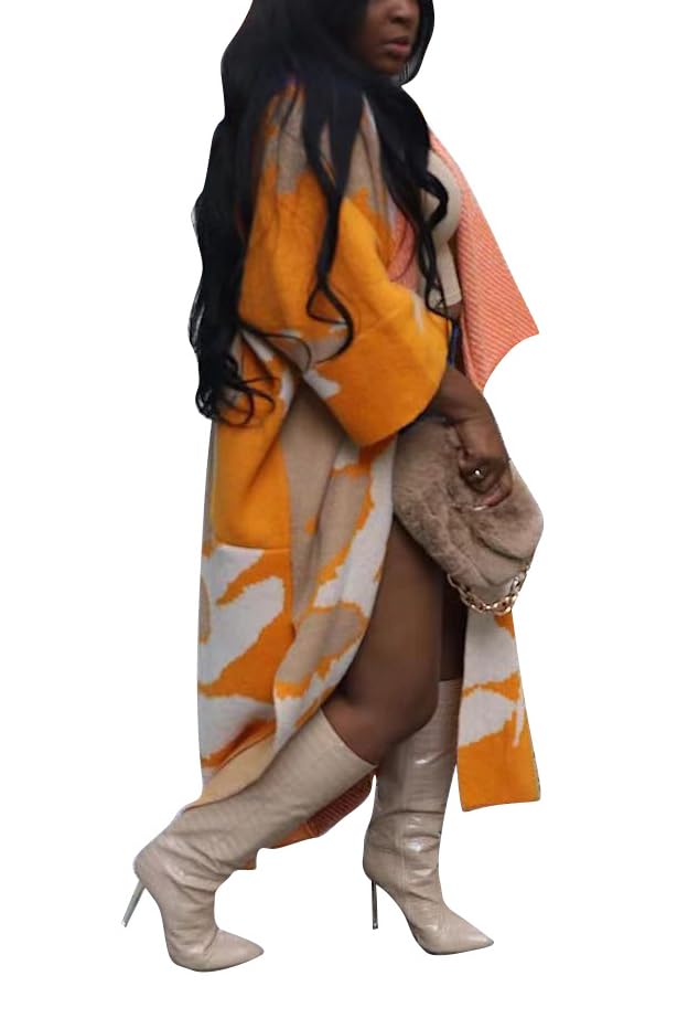 Image of Womens Knit Long Cardigan Sweaters Casual Chic Comfy Lightweight Loose Open Front Stylish Coat Outwear