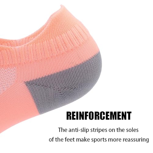 5 Pack Ankle Socks for Men Athletic Hiking Running Sports Compression Socks with Anti-Slip Comfort Cushioned3