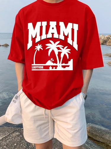 Image of LEOTUDE Couple Combo Men's Oversized T-Shirt & Women's Drop Shoulder Tshirt