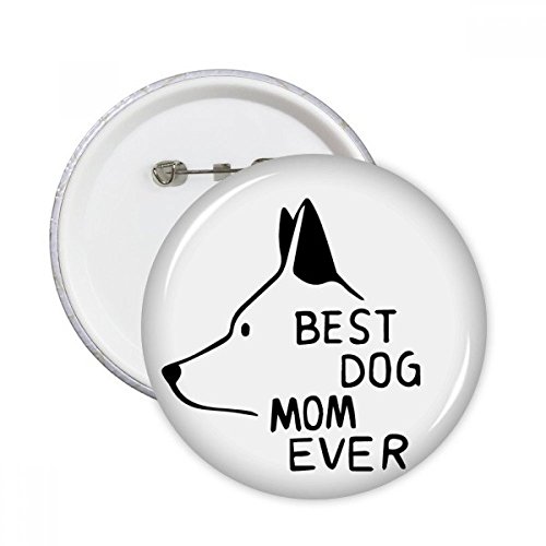 Badge maman chien DIYthinker bouton rond multicolore décoration vêtement customisation textile
