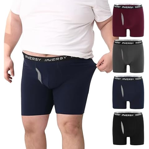 INNERSY Big & Tall Cotton Boxer Briefs Cover