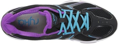 Ryka Women's Devotion Walking Shoe,Black/Dark Purple/Light Blue,5 M US | Image 4