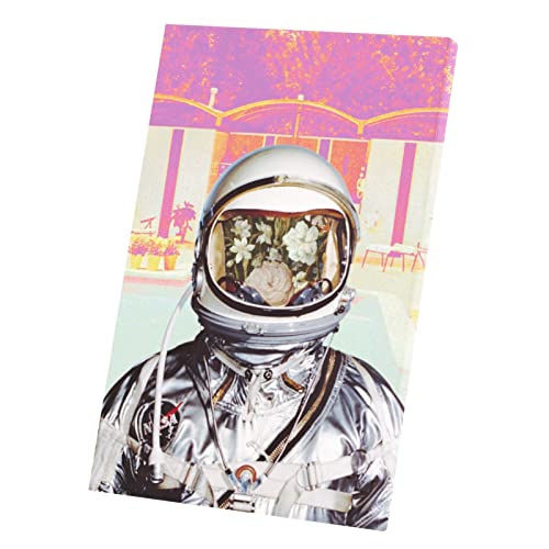 Tableau astronaute florale vintage toile imprimee 60x92cm