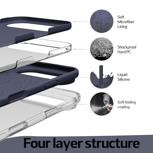 Image of iPhone air Case Silicone,Soft Microfiber Lining(Midnight Blue)