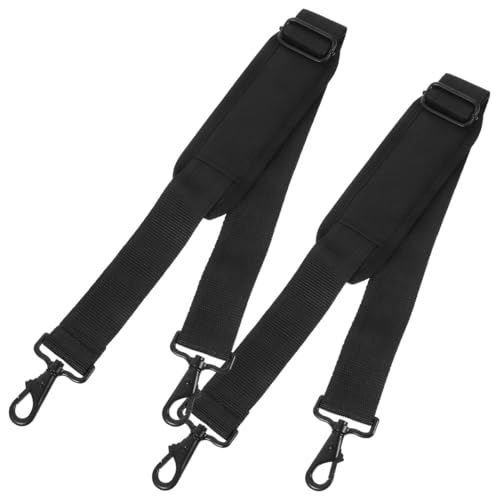 POPETPOP 2Pcs Premium Instrument Bag Shoulder Straps Padded Durable Guitar Case Belts for Violin Cello and More Convenient Replacement for Broken Straps Black Color