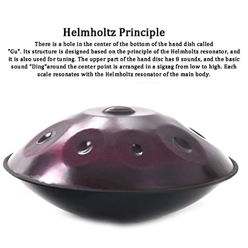 LLC-POWER Professionnel Handpan Steel Handrum en Ré Mineur 9 Notes (D3 A BB C D E F G A) Chakra Helmholtz-Résonateur… - Les Beatles, Paul McCartney, John Lennon, RIngo Starr, George Harrison LLC-POWER Professionnel Handpan Steel Handrum en Ré Mineur 9 Notes (D3 A BB C D E F G A) Chakra Helmholtz-Résonateur… – Image 3