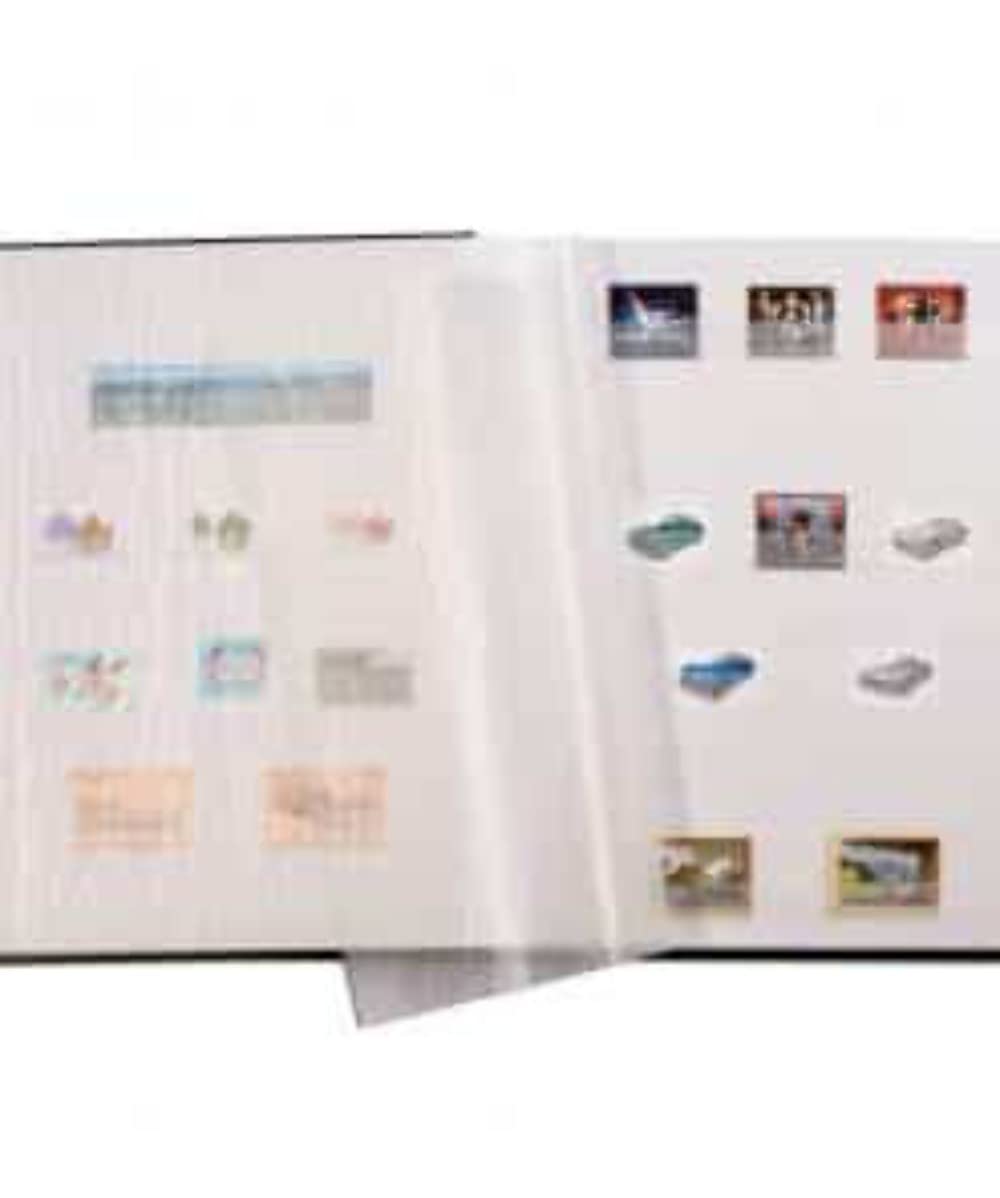 Lighthouse Stockbook A4, 64 white pages,padded cover, blue - Image 3