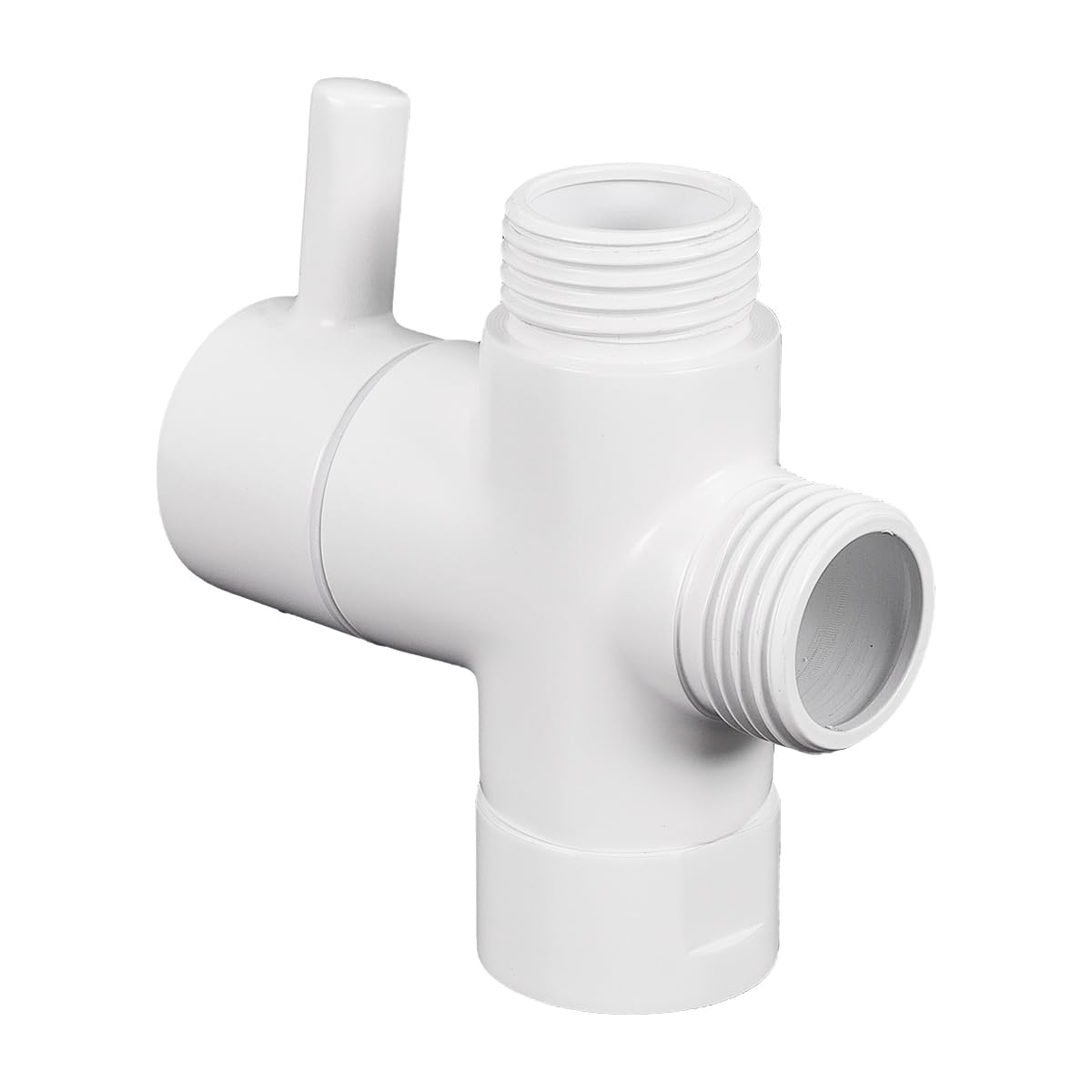 Válvula desviadora de 3 vías DSF007C G 1/2, latón, para ducha de mano, blanca