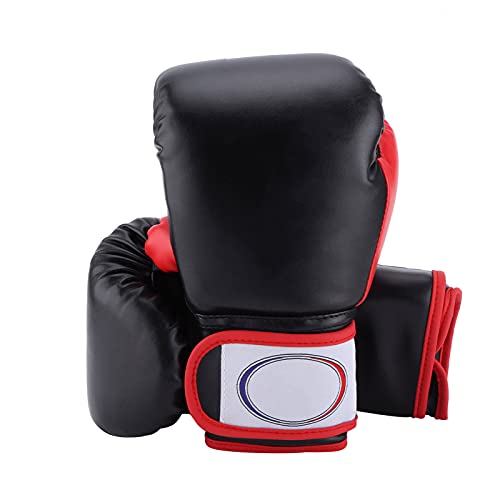 Kinder-Boxhandschuh für Jugendliche, Jungen und Mädchen, Trainings-Sparring-Handschuhe für Boxsack, Kickboxen, Muay Thai, MMA, Jugend-Box-Trainingshandschuhe (Schwarz)
