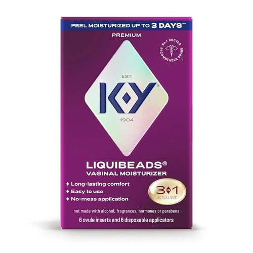 K-Y Liquibeads Vaginal Moisturizer for Women, Silicone Lube Vaginal Suppository, Vaginal Lubricant...