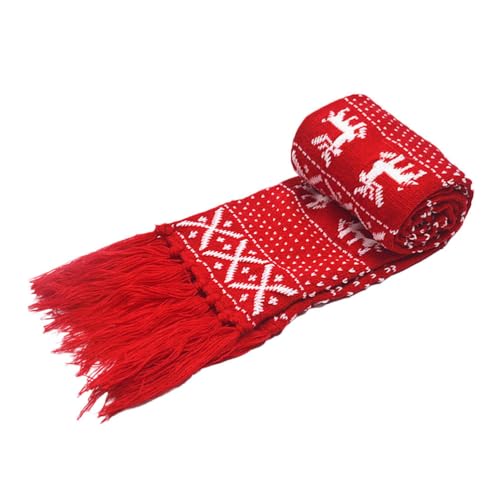 BESPORTBLE - Bufanda de invierno de punto, diseño de renos de cop...