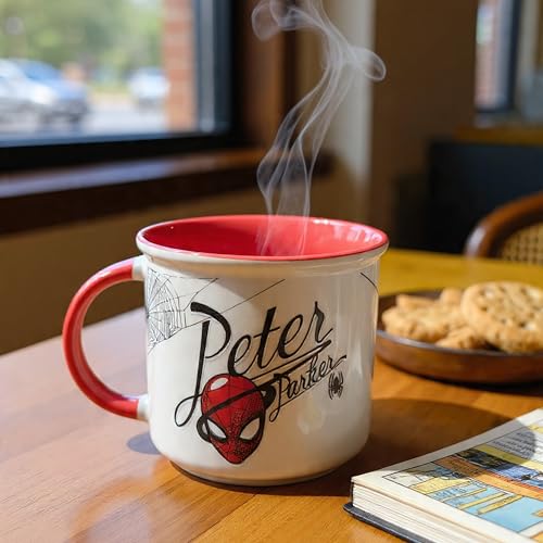 Image of Clay Craft - Official Compatible with Marvel Spider-Man Printed Mug | Fine Ceramic Coffee /Milk Mug, 400 ml | Cartoon Superhero Gift for Kids & Adults | Microwave & Dishwasher Safe