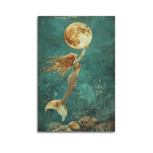 Affiche sirène de haute qualité, impression sur toile 60x90