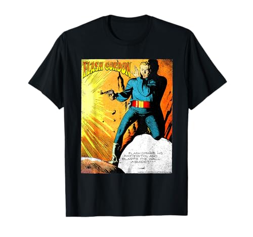 Bild: Flash Gordon Ray Pistol Blast Retro-Comic T-Shirt f�r 23,99 EUR bei amazon.de