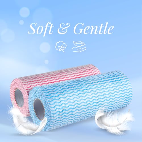 Origami Non Woven Reusable Kitchen Towel Roll - Pack of 1 (80 Pulls Per Roll) | Home & Commercial Use