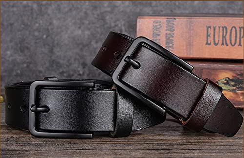 West Leathers [2 Pack] Men's Belt, Men's 38Mm Classic Jean Belt #TOP5