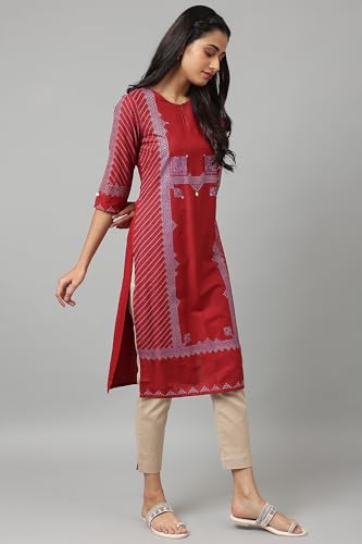 Image of W for Woman Women's Viscose Regular Fit Casual Kurta