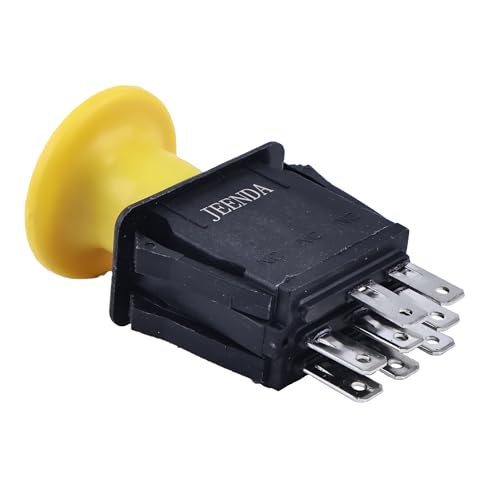 JEENDA PTO Switch 056-8058-00, 8 Terminals,Compatible with Bad Boy Mowers ZT Elite MZ & ZT Magnum Maverick/Dixie Chopper/Jacobsen Bobcat/Rotary/MTD, Clutch 070-1000-00