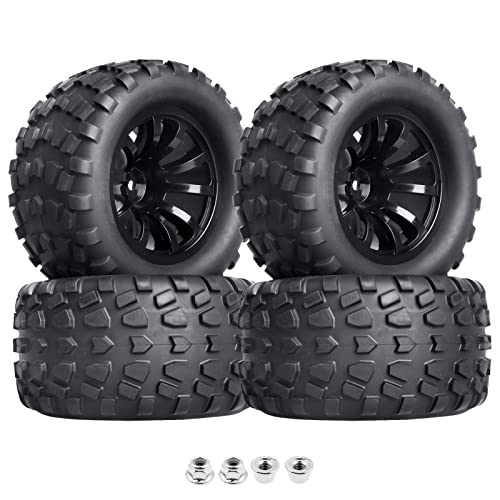 Hobbypark 2.8 12mm Hex RC Truck Wheels and Tires for 1/10 Scale Traxxas Stampede VXL Hoss 4x4 Redcat...