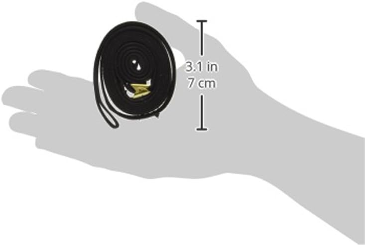 Resco Professional Cordo-Hyde Dog Show Lead, 3/8-Inch x 60-Inch Long, Black