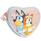 Diseño BLUEY & BINGO adorable – Bolsa en forma de corazón con los personajes favoritos de los niños.