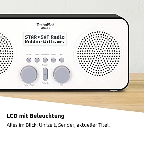 Digitalradio TechniSat Viola 2 S – tragbares DAB Radio mit UKW Empfang