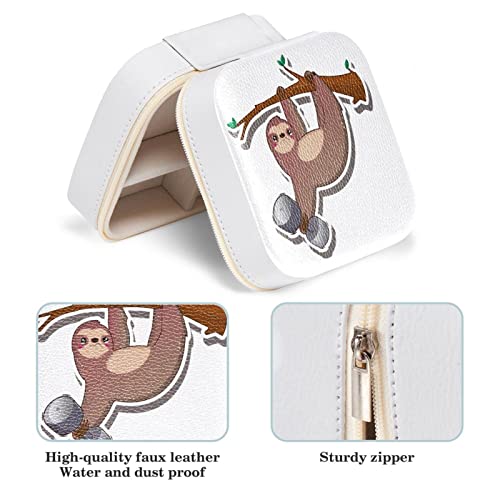 Boîte à bijoux 10.5 cm paresseux avec compartiments bagues - 5