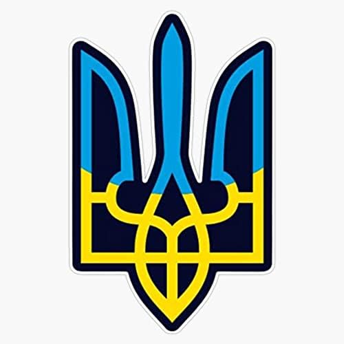 Trident Hand Sticker Amazon.com - Ukrainian Trident Bumper Sticker Vinyl Decal 5