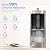 Waterdrop Alkaline Gravity-fed Water Filter System, Increase PH, Reduces Lead and up to 99% of Chlorine, with 2 Black Carbon Filters and Metal Spigot, King Tank Series, 2.25G