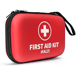 @AL21 All-Purpose First Aid Kit 184 Pieces, Emergency Kit for Home, Travel, Car, Business, Worksite and Office, Portable Emergency Supplies for Minor Cuts, Scraps, Sprains & Burns