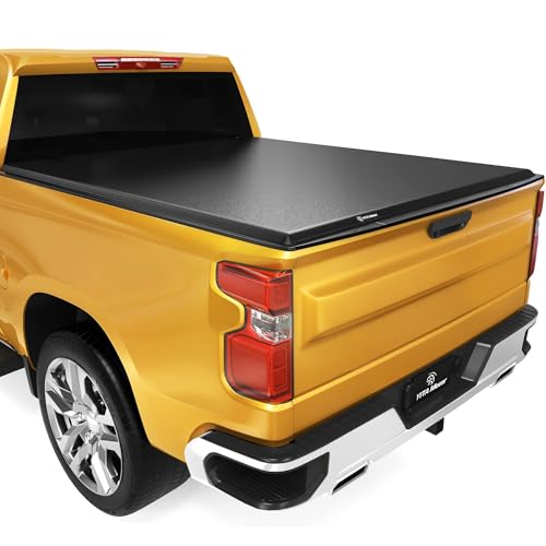 YITAMOTOR Soft Tri-fold Truck Bed Tonneau Cover Compatible with 2019-2026 Chevy Silverado/ GMC Sierra 1500 New Body Style, Fleetside 5.8 ft Bed by YITAMOTOR - Used condition - US$209.76