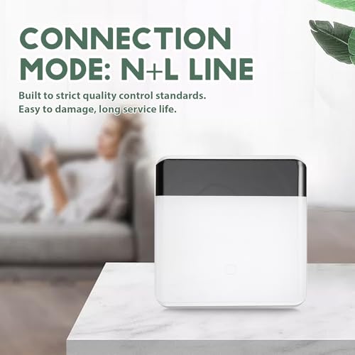Interrupteur tactile Tuya Zigbee 3.0 commande LED verre blanc EU Plux - 6