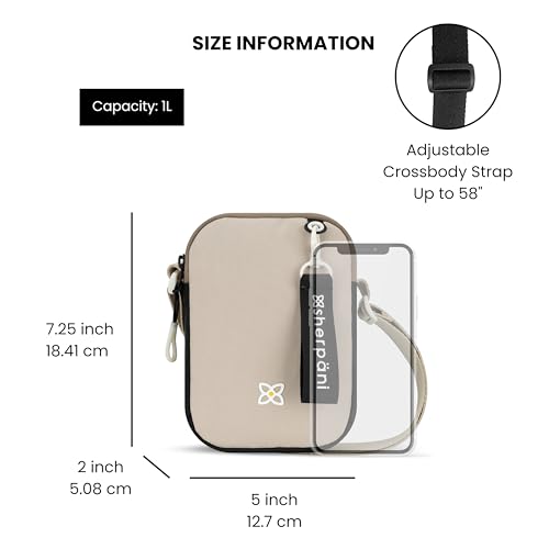 Image of Sherpani Rogue, Mini Crossbody Bag, Lightweight Shoulder Bag, Cross Body Purse, Crossbody Bags, Unisex Travel Gift
