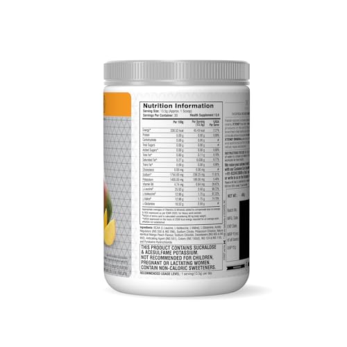 Image of XTEND Original BCAA Powder (Mango Madness), 7g BCAAs in 2:1:1 Ratio, Intra Workout Support with Glutamine & Electrolytes, Amino Acids for Hydration & Muscle Recovery, 405 gm, 30 Servings