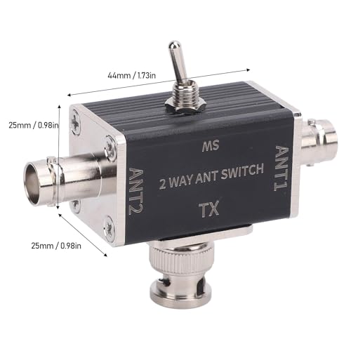 Interruptor de antena de 2 vías con conector BNC de 100W y chasis de aluminio 3