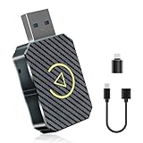 Trywise Adaptateur CarPlay sans Fil Android Auto 2 en 1, Plug and Play Via Bluetooth/Wi-FI, Compatible iOS 10+ Android 11+, pour Voitures avec CarPlay/AA & Port USB-C/A (Argent)