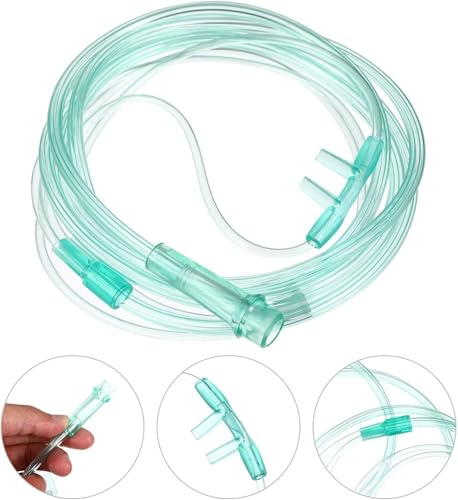 Image of O2 Nasal Soft Tube for Oxygen Concentrator or Cylinder with Adjustable Oxygen Concentration Delivery - Adult | 2 Meter (1, Adult)
