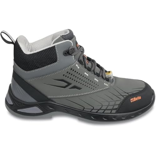 Beta 7274G, Hochschnitt-Sicherheitsschuhe FitEVOLUTION aus wasserabweisendem Nubukleder, durchtrittsichere Arbeitsschuhe mit Fersenstabilisator, Größe EU 42, 650g