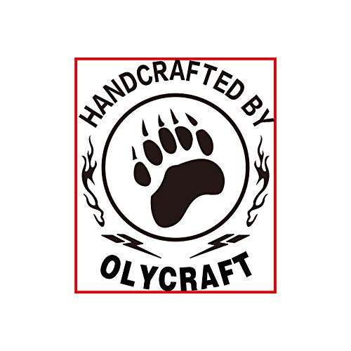 OLYCRAFT Custom Wood Leather Branding Iron 1.2” Custom Branding Iron Stamp BBQ Heat Stamp with Brass Head Wood Handle for Woodworking & Handcrafted Design #12