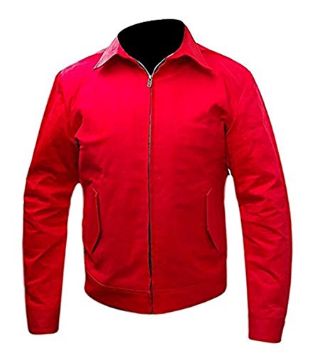 Men's James Dean Rebel Without a Cause Jim Stark Red Cordura Jacket