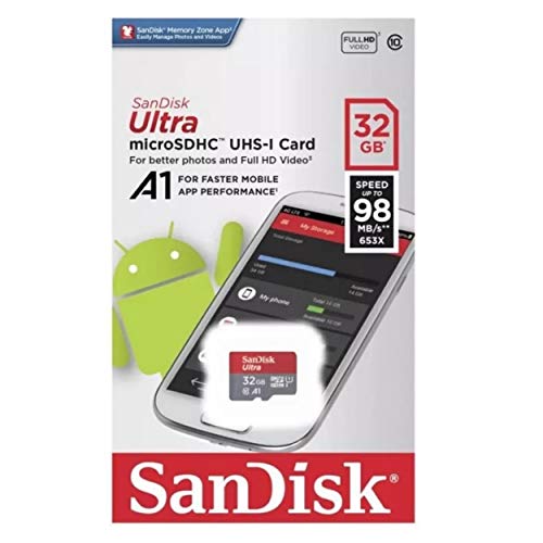 Sandisk 32Gb Microsd Ultra Memory Card Works With Lg K30 (2019), Lg K20 (2019), Lg Prime 2, Lg Aristo 3 Cell Phone (Sdsquar-032G-Gn6Mn) Bundle With (1) Everything But Stromboli Micro Sd Card Reader #TOP1
