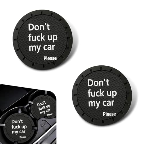 2 PCS Portavasos para carro en PVC negro miniatura 1