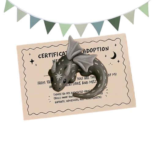 Generisch Miniaturtier - Drachenförmige Anti-Stress-Figur - Mini Inspirierende Statue - Für...